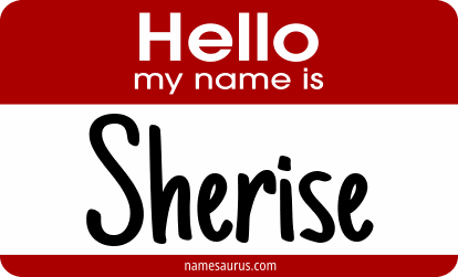 Hello my name is Sherise png download