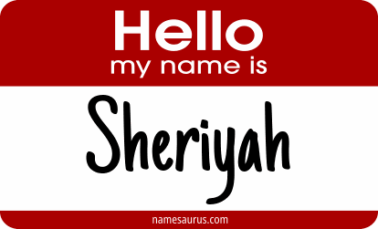 Hello my name is Sheriyah png download