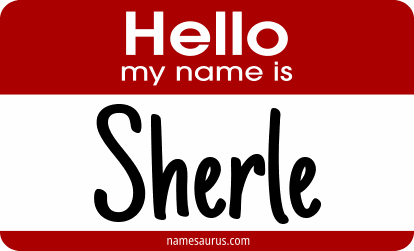 Hello my name is Sherle png download