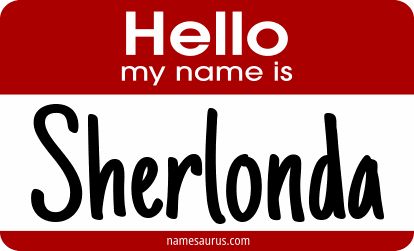 Hello my name is Sherlonda png download