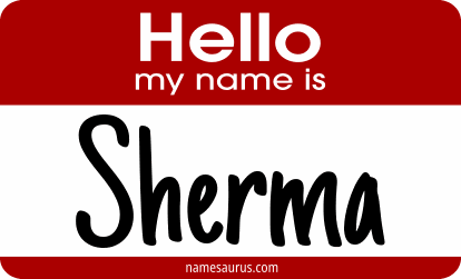 Hello my name is Sherma png download