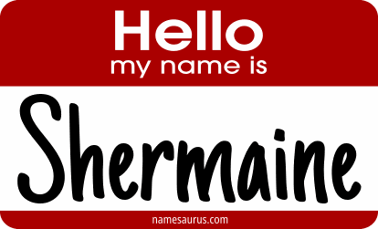 Hello my name is Shermaine png download