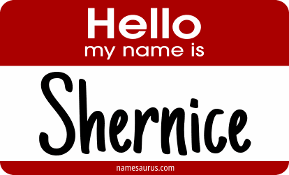 Hello my name is Shernice png download
