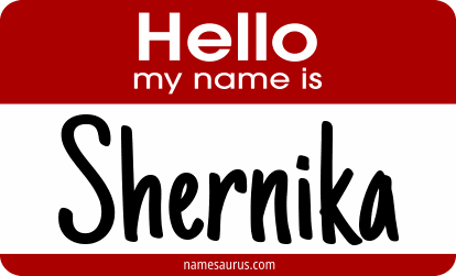 Hello my name is Shernika png download