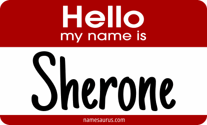 Hello my name is Sherone png download