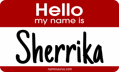 Hello my name is Sherrika png download