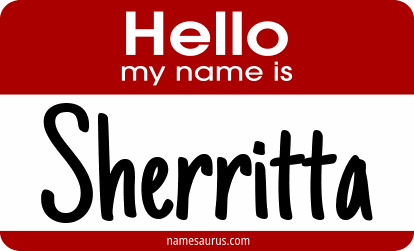 Hello my name is Sherritta png download