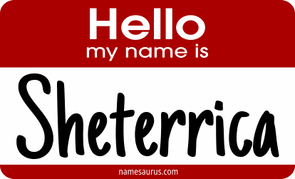 Hello my name is Sheterrica png download