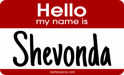 Hello my name is Shevonda png download