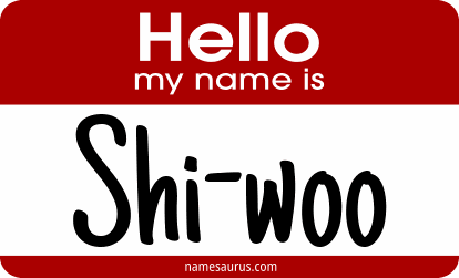Hello my name is Shi-woo png download