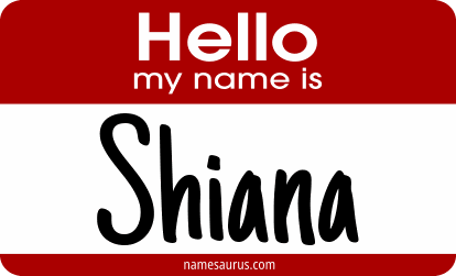 Hello my name is Shiana png download
