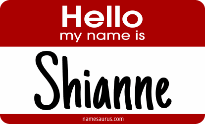Hello my name is Shianne png download