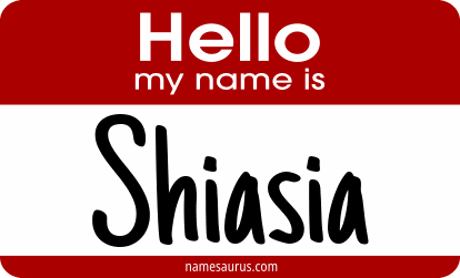 Hello my name is Shiasia png download