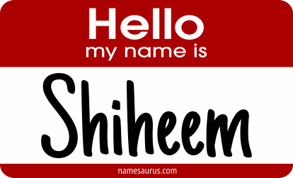 Hello my name is Shiheem png download