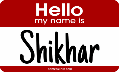 Hello my name is Shikhar png download