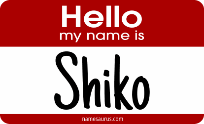 Hello my name is Shiko png download