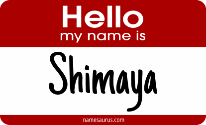 Hello my name is Shimaya png download
