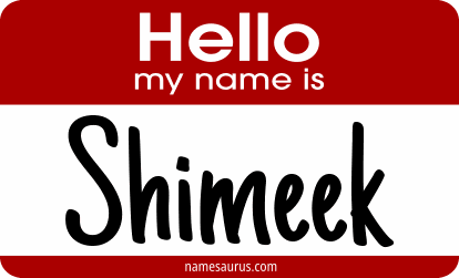Hello my name is Shimeek png download
