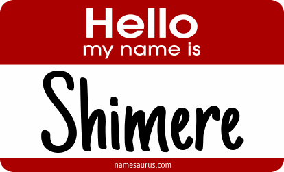 Hello my name is Shimere png download