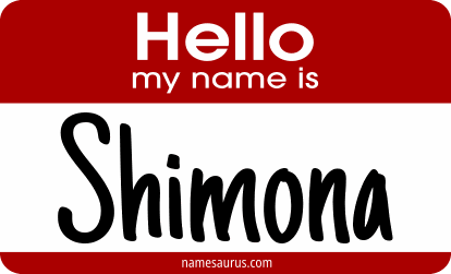Hello my name is Shimona png download