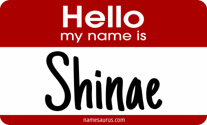 Hello my name is Shinae png download
