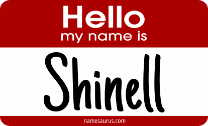 Hello my name is Shinell png download