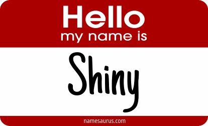 Hello my name is Shiny png download