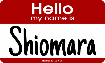 Hello my name is Shiomara png download