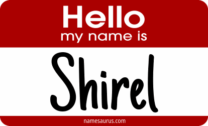Hello my name is Shirel png download