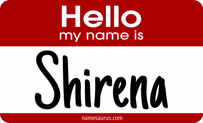 Hello my name is Shirena png download