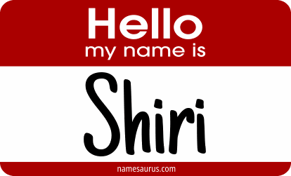 Hello my name is Shiri png download