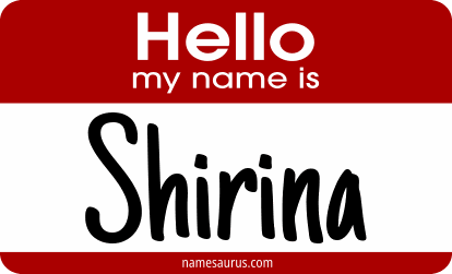 Hello my name is Shirina png download