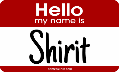 Hello my name is Shirit png download