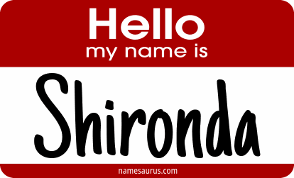 Hello my name is Shironda png download