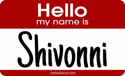 Hello my name is Shivonni png download