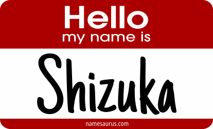 Hello my name is Shizuka png download