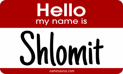Hello my name is Shlomit png download
