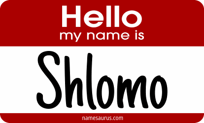 Hello my name is Shlomo png download