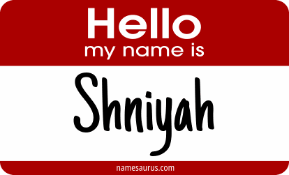 Hello my name is Shniyah png download