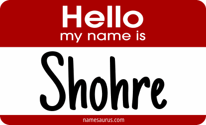 Hello my name is Shohre png download