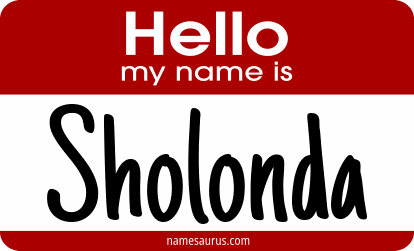 Hello my name is Sholonda png download
