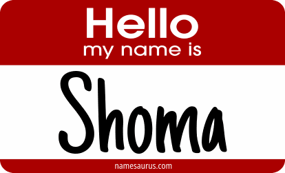 Hello my name is Shoma png download