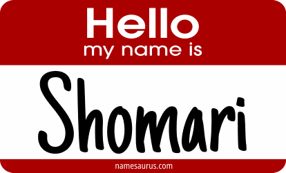 Hello my name is Shomari png download