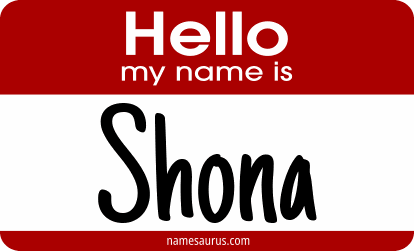 Hello my name is Shona png download