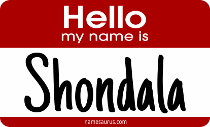 Hello my name is Shondala png download
