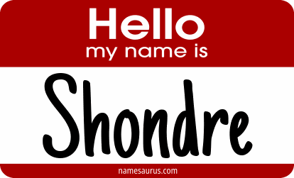 Hello my name is Shondre png download