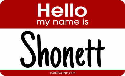 Hello my name is Shonett png download