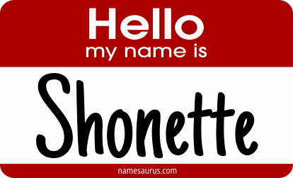 Hello my name is Shonette png download