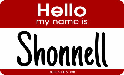 Hello my name is Shonnell png download