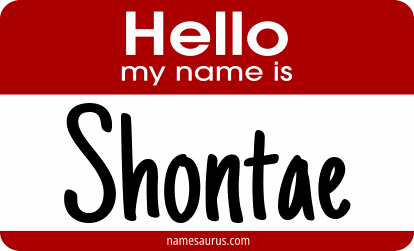 Hello my name is Shontae png download